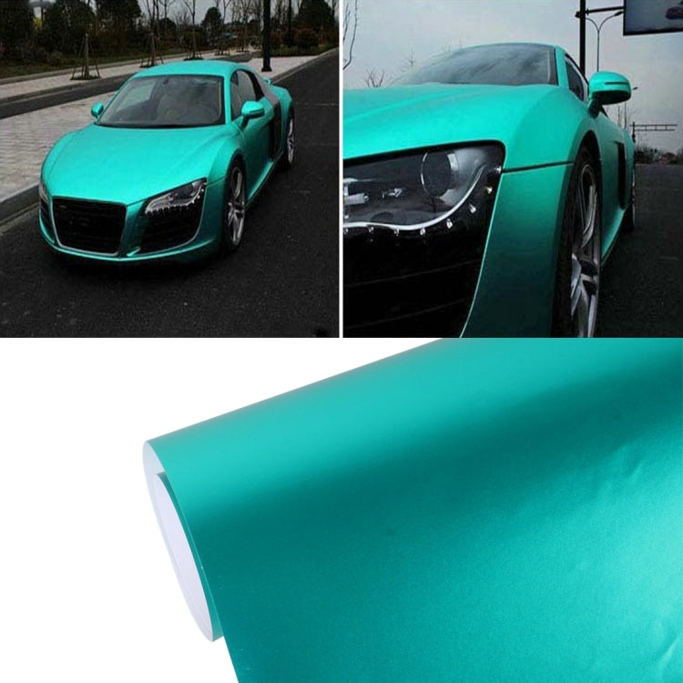 1.52m �� 0.5m Ice Blue Metallic Matte Icy Ice Car Decal Wrap Auto Wrapping Vehicle Sticker Motorcycle Sheet Tint Vinyl Air Bubble Free(Lake Blue) - Auto Film by PMC TechLife | Online Shopping South Africa | PMC TechLife | Buy Now Pay Later Mobicred