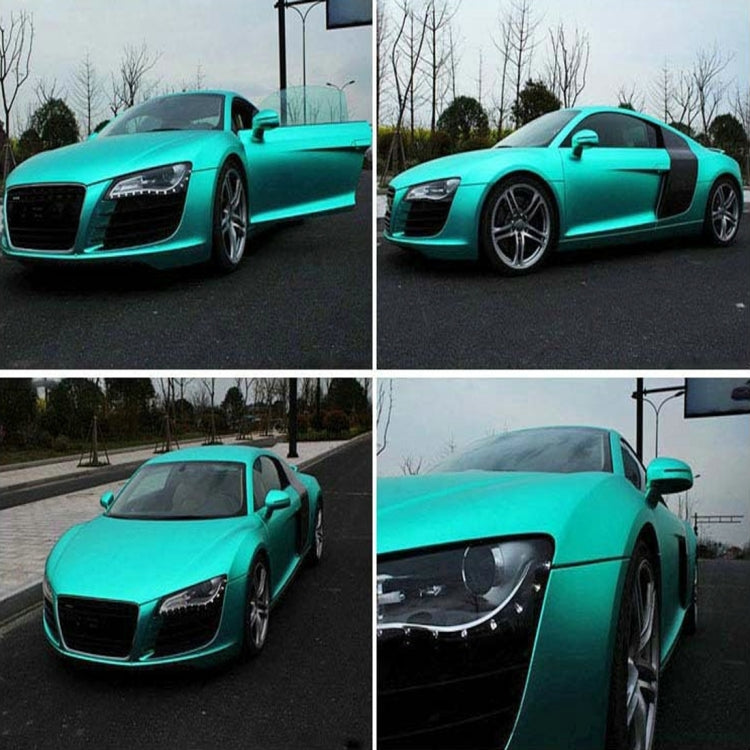 1.52m �� 0.5m Ice Blue Metallic Matte Icy Ice Car Decal Wrap Auto Wrapping Vehicle Sticker Motorcycle Sheet Tint Vinyl Air Bubble Free(Lake Blue) - Auto Film by PMC TechLife | Online Shopping South Africa | PMC TechLife | Buy Now Pay Later Mobicred