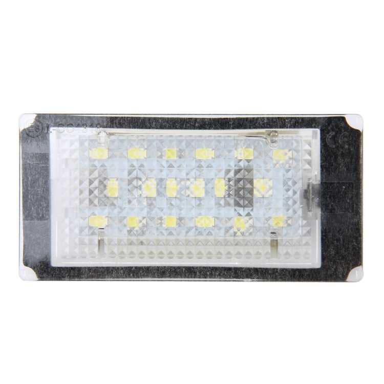 2 PCS License Plate Light with 18  SMD-3528 Lamps for BMW E46 2D M3 1998-2003,2W 120LM,6000K, DC12V (White Light) - License Plate Lights by PMC TechLife | Online Shopping South Africa | PMC TechLife | Buy Now Pay Later Mobicred
