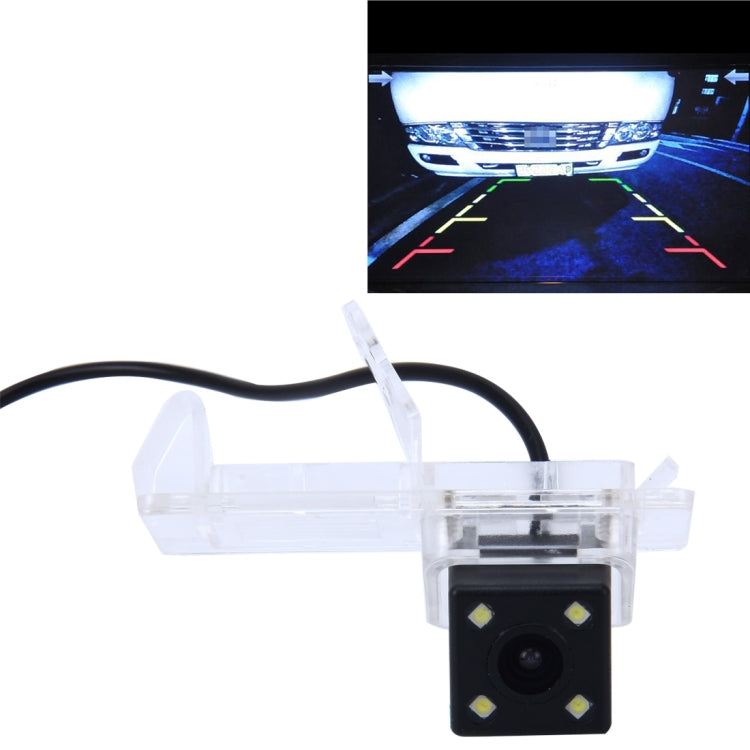 656x492 Effective Pixel NTSC 60HZ CMOS II Waterproof Car Rear View Backup Camera With 4 LED Lamps for Megane 2011 Version - Rear View Cameras by PMC TechLife | Online Shopping South Africa | PMC TechLife | Buy Now Pay Later Mobicred