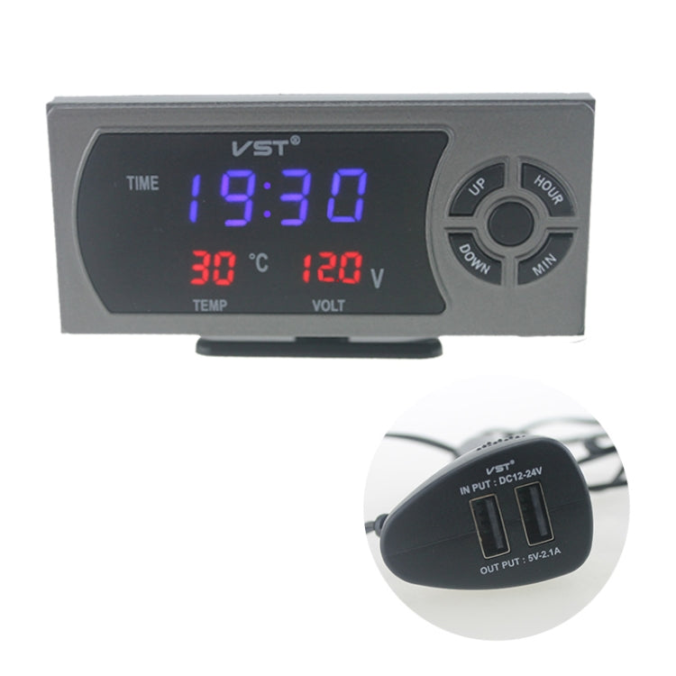 Automobile Electronic Voltage Thermometer - Clocks & Car Meters by PMC TechLife | Online Shopping South Africa | PMC TechLife | Buy Now Pay Later Mobicred