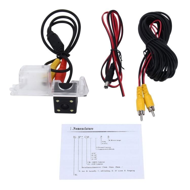 656��492 Effective Pixel  NTSC 60HZ CMOS II Waterproof Car Rear View Backup Camera With 4 LED Lamps for Volkswagen Golf6 2010-2012 Version - Rear View Cameras by PMC TechLife | Online Shopping South Africa | PMC TechLife | Buy Now Pay Later Mobicred