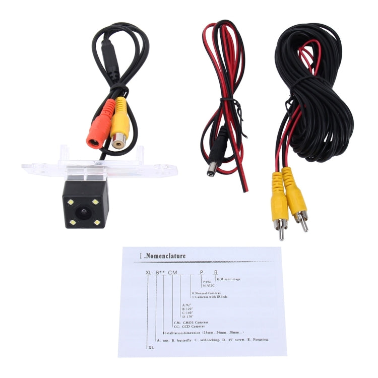 656��492 Effective Pixel NTSC 60HZ CMOS II Waterproof Car Rear View Backup Camera With 4 LED Lamps for Ford 2010-2013 Version Focus Sedan - Rear View Cameras by PMC TechLife | Online Shopping South Africa | PMC TechLife | Buy Now Pay Later Mobicred