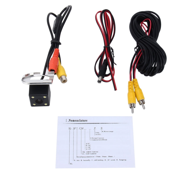 656x492 Effective Pixel  NTSC 60HZ CMOS II Waterproof Car Rear View Backup Camera With 4 LED Lamps for Ford Focus 2012-2014 Version - Rear View Cameras by PMC TechLife | Online Shopping South Africa | PMC TechLife | Buy Now Pay Later Mobicred