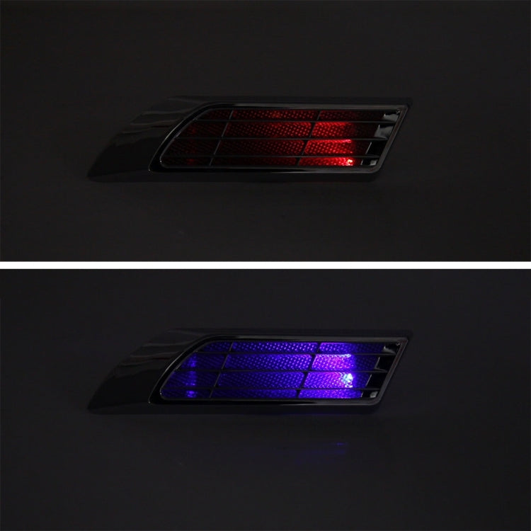 2 PCS Car Body Side Solar Decorative Colorful Strobe Warning Outlet Light - Warning Lights by PMC Jewellery | Online Shopping South Africa | PMC Jewellery | Buy Now Pay Later Mobicred