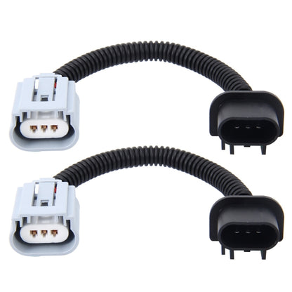 2 PCS H13  Car HID Xenon Headlight Male to Female Conversion Cable with Ceramic Adapter Socket - Wires by PMC Jewellery | Online Shopping South Africa | PMC Jewellery | Buy Now Pay Later Mobicred