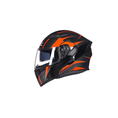 GXT Motorcycle ABS Shell Anti-fog  Double-len Inner Sun Visor Safety Helmet, Size: M(Black Red) - Helmets by GXT | Online Shopping South Africa | PMC Jewellery | Buy Now Pay Later Mobicred