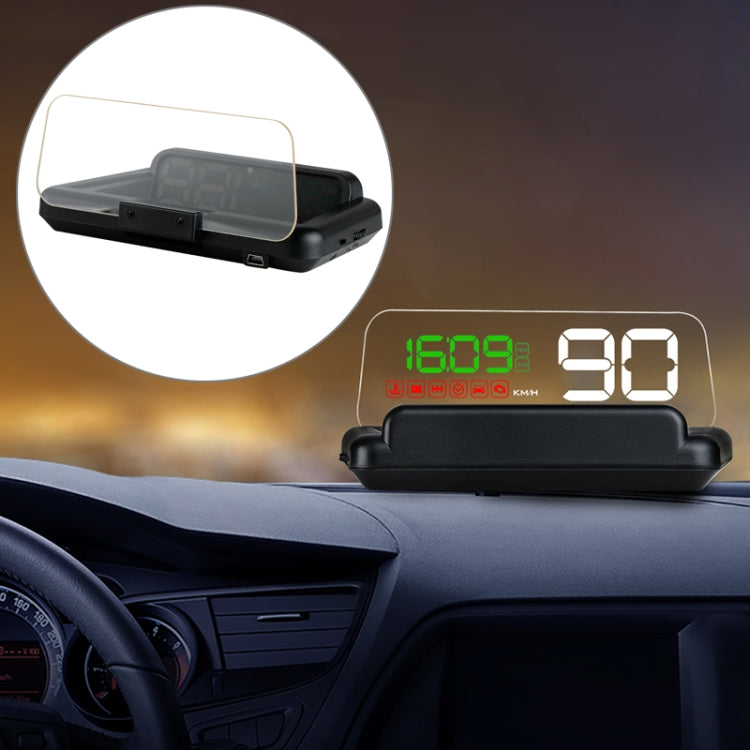 C500 Car HUD Virtual HD Projection Head-up Display, With Adjustable Reflection Board, Speed & RPM & Water Temperature & Oil Consumption & Driving Distance / Time & Voltage Display, Over Speed Alarm, Connect OBD2 Interface(Green) - Head Up Display System by PMC TechLife | Online Shopping South Africa | PMC TechLife | Buy Now Pay Later Mobicred
