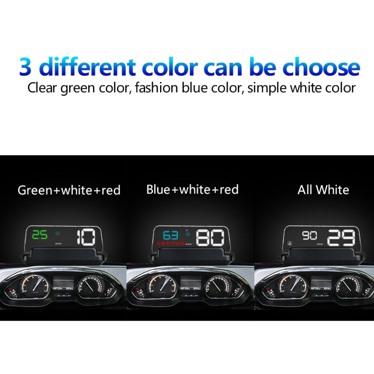 C500 Car HUD Virtual HD Projection Head-up Display, With Adjustable Reflection Board, Speed & RPM & Water Temperature & Oil Consumption & Driving Distance / Time & Voltage Display, Over Speed Alarm, Connect OBD2 Interface(Green) - Head Up Display System by PMC TechLife | Online Shopping South Africa | PMC TechLife | Buy Now Pay Later Mobicred