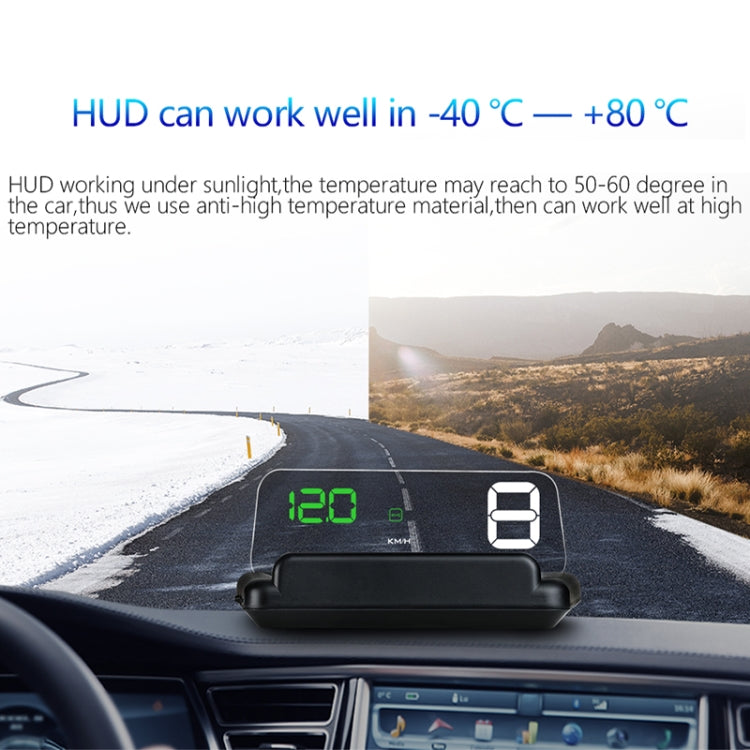 C500 Car HUD Virtual HD Projection Head-up Display, With Adjustable Reflection Board, Speed & RPM & Water Temperature & Oil Consumption & Driving Distance / Time & Voltage Display, Over Speed Alarm, Connect OBD2 Interface(Green) - Head Up Display System by PMC TechLife | Online Shopping South Africa | PMC TechLife | Buy Now Pay Later Mobicred