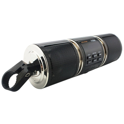 Motorcycle Waterproof Aluminum Shell Bluetooth Handle Stereo Speaker, Support BT/MP3/FM/TF(Black) - Electrical Instruments by PMC Jewellery | Online Shopping South Africa | PMC Jewellery | Buy Now Pay Later Mobicred