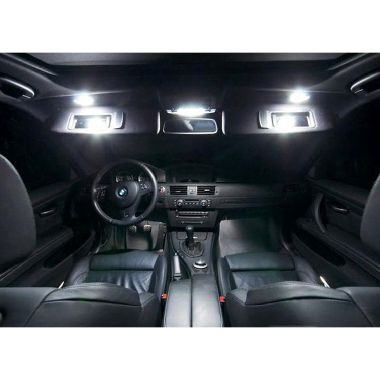 2 PCS White Light Car LED Vanity Mirror Lamp Lights with 18 SMD-3528 Lamps for BMW F10 / F11 / F07 / F01 / F02 / F03 / F04 - Dome Lights by PMC TechLife | Online Shopping South Africa | PMC TechLife | Buy Now Pay Later Mobicred