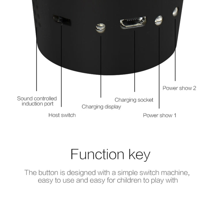 D33 5W USB Charging RGB Car Decoration Portable DJ Light Sound Activated Rotating Strobe Effect Atmosphere Light Star Music Light Lamp, DC 5V - Atmosphere lights by PMC TechLife | Online Shopping South Africa | PMC TechLife | Buy Now Pay Later Mobicred