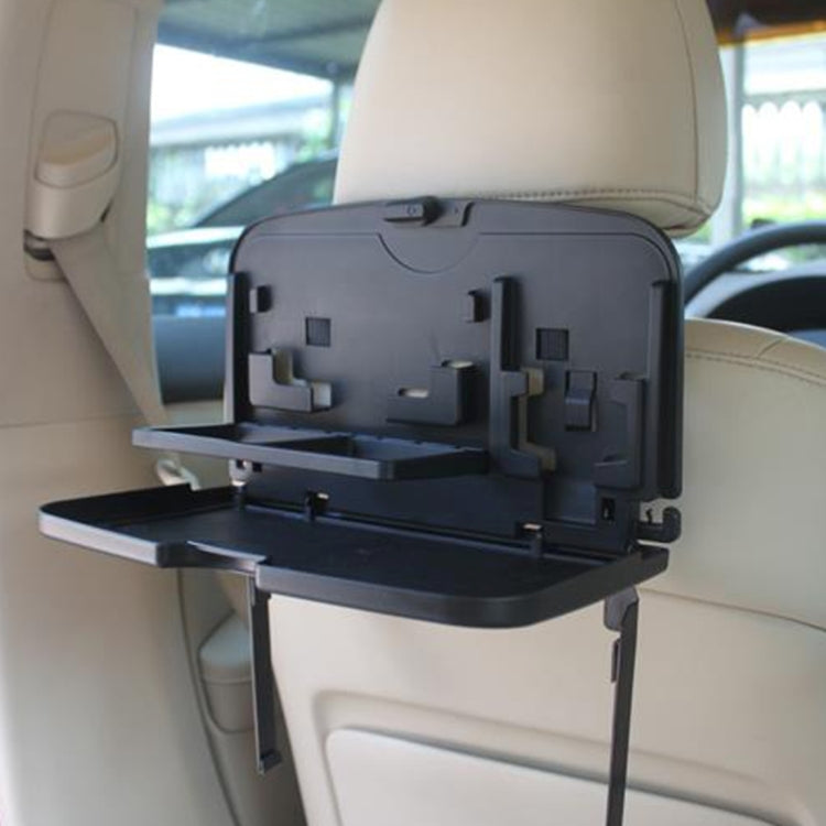 SHUNWEI SD-1509 Car Auto Back Seat Folding Table Drink Food Cup Tray Holder Stand Desk Multi-purpose Travel Dining Tray(Black) - Stowing Tidying by SHUNWEI | Online Shopping South Africa | PMc TechLife | Buy Now Pay Later Mobicred