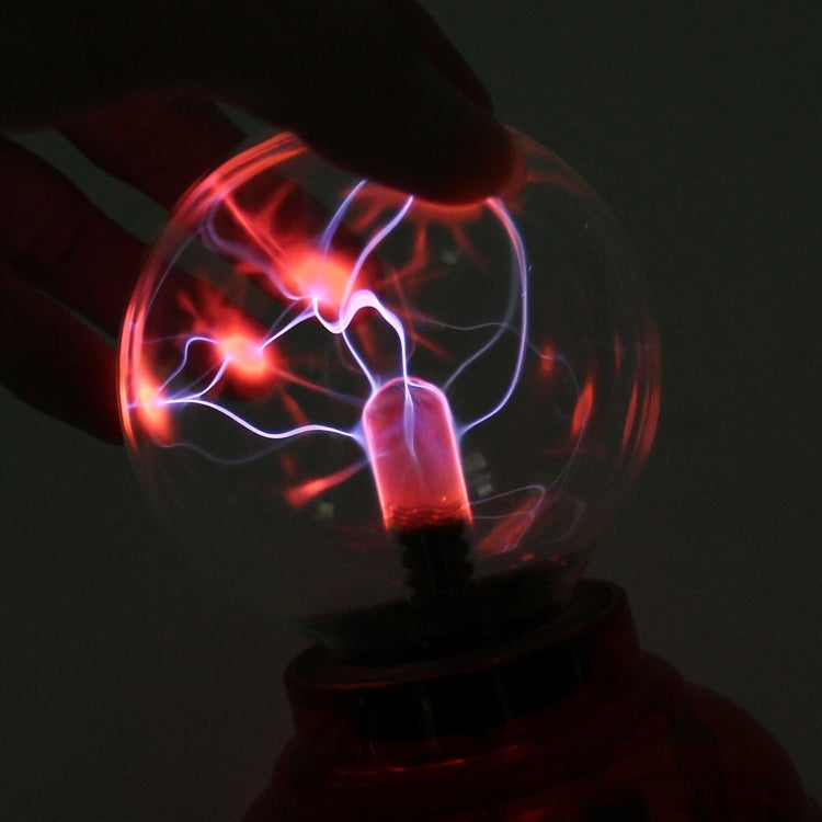 Car Auto Plasma Magic Ball Sphere Lightening Lamp with Hand-Touching Changing Pattern Model(Red) - Atmosphere lights by PMC Jewellery | Online Shopping South Africa | PMC Jewellery | Buy Now Pay Later Mobicred