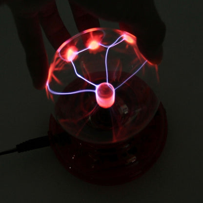 Car Auto Plasma Magic Ball Sphere Lightening Lamp with Hand-Touching Changing Pattern Model(Red) - Atmosphere lights by PMC Jewellery | Online Shopping South Africa | PMC Jewellery | Buy Now Pay Later Mobicred