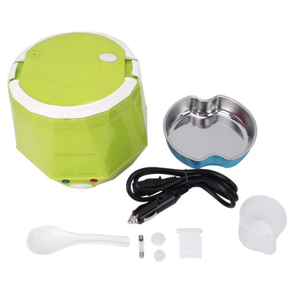 OUSHIBA Car Auto C3 Mini Multi-function Rice Cooker 12V 1.3L Volume for Rice Soup Noodles Vegetable Dessert(Green) - Rice Cookers by PMC Jewellery | Online Shopping South Africa | PMC Jewellery | Buy Now Pay Later Mobicred