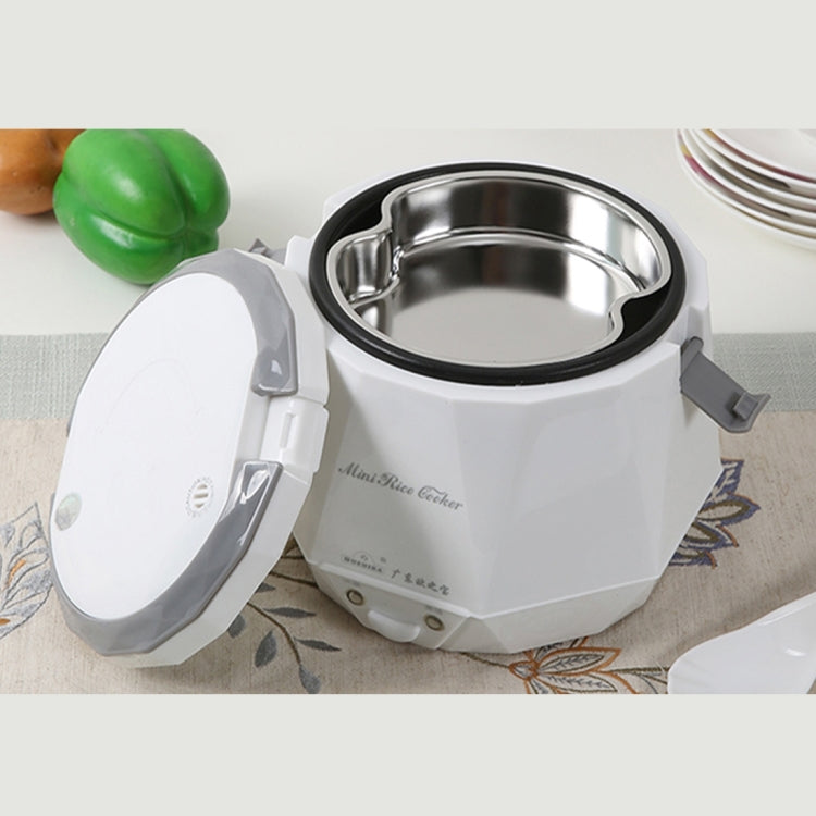 OUSHIBA Car Auto C3 Mini Multi-function Rice Cooker 12V 1.3L Volume for Rice Soup Noodles Vegetable Dessert(White) - Rice Cookers by PMC Jewellery | Online Shopping South Africa | PMC Jewellery | Buy Now Pay Later Mobicred