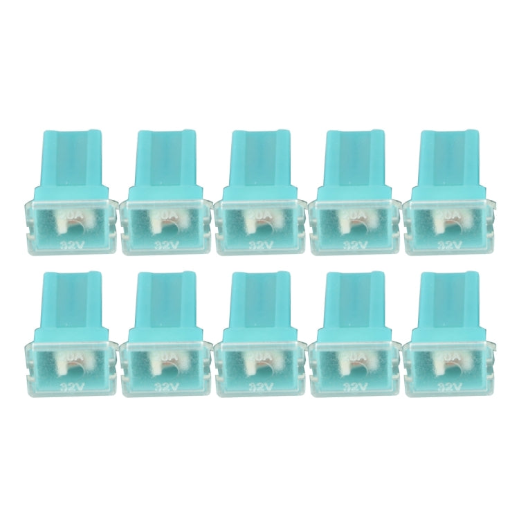 10 PCS Vehicle Car Plastic Shell Straight Female Terminal Push in Blade Cartridge PAL Fuse 20Amp 32V - Fuse by PMC Jewellery | Online Shopping South Africa | PMC Jewellery