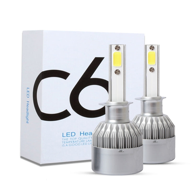 2 PCS  H1 18W 1800 LM 3000K IP68 Canbus Constant Current Car LED Headlight with 2 COB Lamps, DC 9-36V(Gold Light) - LED Headlamps by PMC TechLife | Online Shopping South Africa | PMC TechLife | Buy Now Pay Later Mobicred