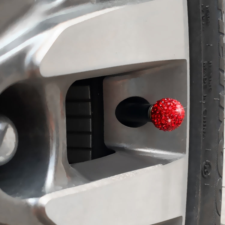 4 PCS Gas Cap Mouthpiece Cover Gas Cap Tire Cap Car Tire Valve Caps(Red) - Tire Valve Caps by PMC TechLife | Online Shopping South Africa | PMC TechLife | Buy Now Pay Later Mobicred