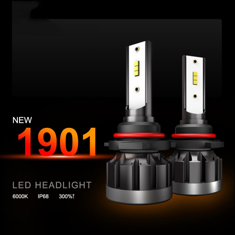 2 PCS 1901 9005 / HB3 / H10 DC9-36V 14W 6000K 1400LM IP68 Car LED Headlight Lamps(White Light) - LED Headlamps by PMC Jewellery | Online Shopping South Africa | PMC Jewellery | Buy Now Pay Later Mobicred