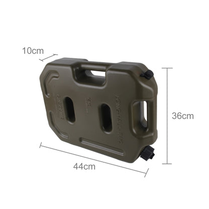 Gasoline Fuel Tanks Plastic 2.6 Gallon 10 Litres Auto Shut Off Fuel Cans Oil Container Emergency Backup(Army Green) - oil tank tubes & oil pumps by PMC Jewellery | Online Shopping South Africa | PMC Jewellery | Buy Now Pay Later Mobicred