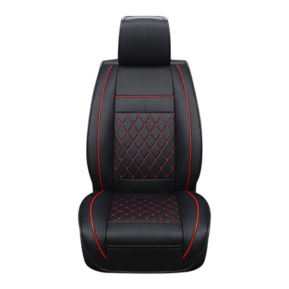 Car Leather Full Coverage Seat Cushion Cover, Standard Version, Only One Seat(Black Red) - Seat Accessories by PMC Jewellery | Online Shopping South Africa | PMC Jewellery | Buy Now Pay Later Mobicred