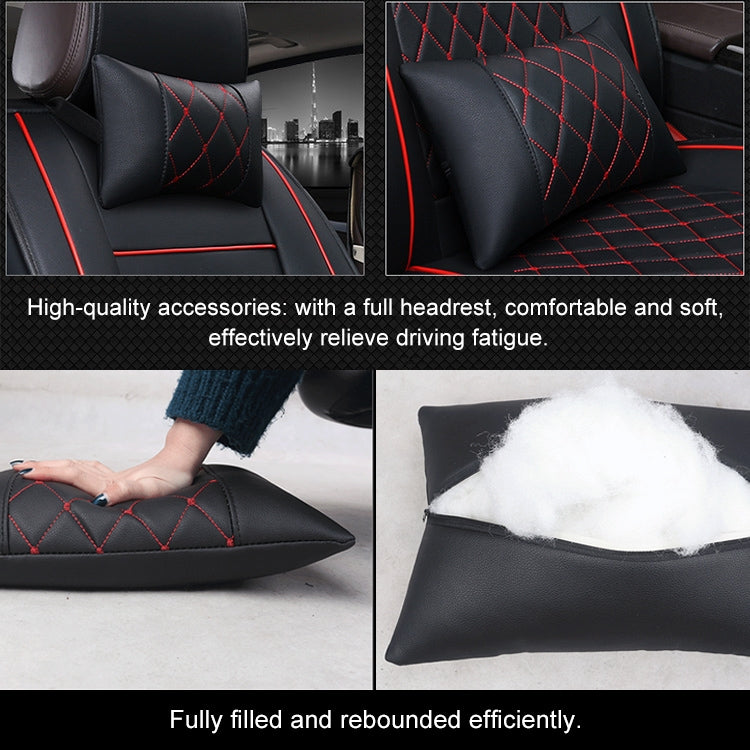 Car Leather Full Coverage Seat Cushion Cover, Luxury Version,Only One Front Seat(Beige) - Seat Accessories by PMC Jewellery | Online Shopping South Africa | PMC Jewellery | Buy Now Pay Later Mobicred