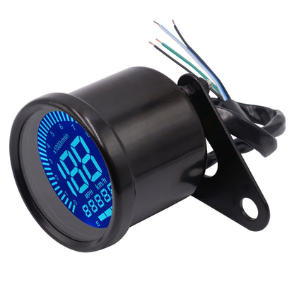 CS-636B1 Motorcycle Multi-functional Modification Instrumentation Motorcycle Odometer Speedometer Tachometer Oil Gauge (Black) - Electrical Instruments by PMC Jewellery | Online Shopping South Africa | PMC Jewellery | Buy Now Pay Later Mobicred