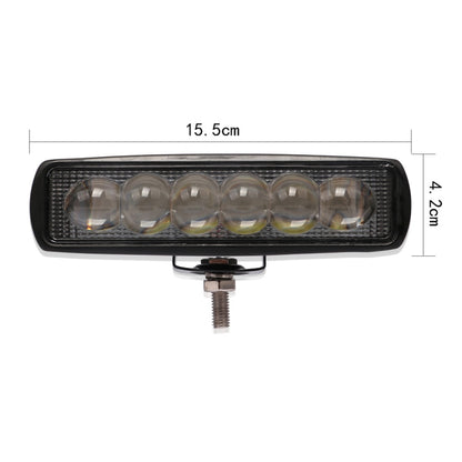 6 inch 18W 6000K IP68 8D Car Boat Marine Work Lights Spotlight LED Bulbs, DC 10-30V (White Light) - Work Lights by PMC Jewellery | Online Shopping South Africa | PMC Jewellery | Buy Now Pay Later Mobicred