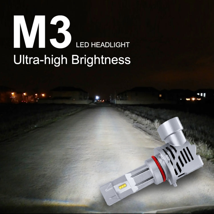 2 PCS M3 9005 / HB3 / H10 DC9-32V / 17W / 6500K / 2000LM IP68 Car LED Headlight Lamps(Cool White) - LED Headlamps by PMC Jewellery | Online Shopping South Africa | PMC Jewellery | Buy Now Pay Later Mobicred