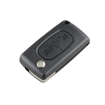 For PEUGEOT 2 Buttons Intelligent Remote Control Car Key with Integrated Chip & Battery & Holder, without Grooved, Frequency: 433MHz - Remote Car Key by PMC Jewellery | Online Shopping South Africa | PMC Jewellery | Buy Now Pay Later Mobicred