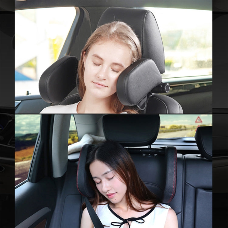 Car Seat Headrest Car Neck Pillow Sleep Side Headrest for Children and Adults (Black Red) - Seat Accessories by PMC Jewellery | Online Shopping South Africa | PMC Jewellery | Buy Now Pay Later Mobicred