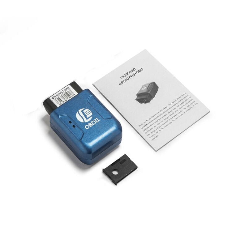 TK206 2G GPS OBD2 Real Time GSM Quad Band Anti-theft Vibration Alarm GSM GPRS Mini GPS Car Tracker (Blue) - Car Tracker by PMC TechLife | Online Shopping South Africa | PMC TechLife | Buy Now Pay Later Mobicred