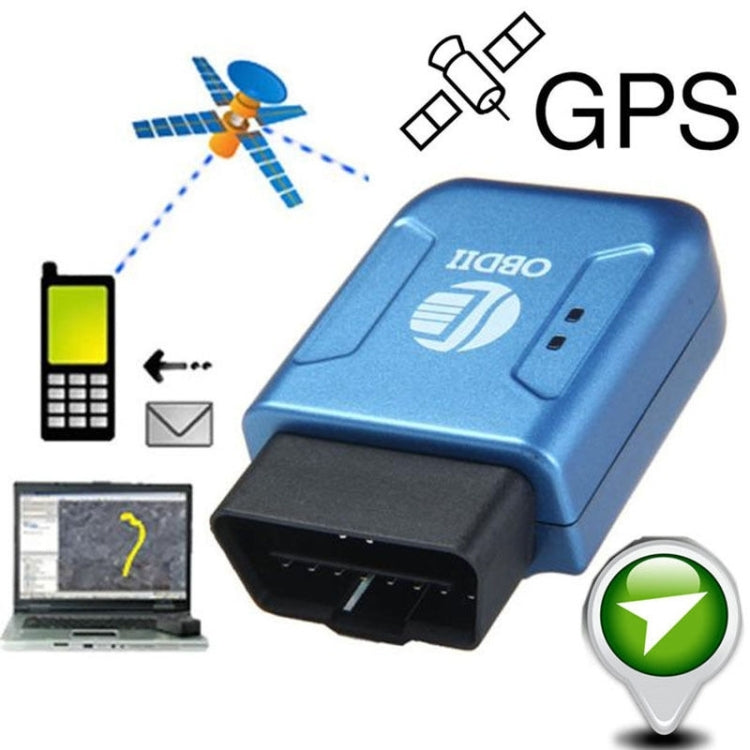 TK206 2G GPS OBD2 Real Time GSM Quad Band Anti-theft Vibration Alarm GSM GPRS Mini GPS Car Tracker (Blue) - Car Tracker by PMC Jewellery | Online Shopping South Africa | PMC Jewellery | Buy Now Pay Later Mobicred