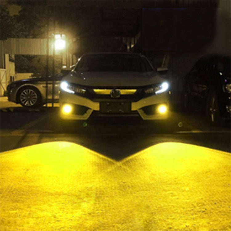 2 PCS 9006 DC12V-24V / 12W / 3000K / 800LM 12LEDs SMD-3030 Car LED Fog Light (Yellow Light) - Fog / Driving Lights by PMC TechLife | Online Shopping South Africa | PMC TechLife | Buy Now Pay Later Mobicred