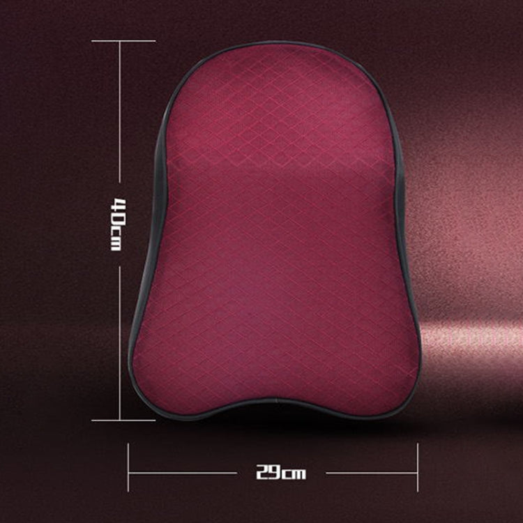 Four Seasons Breathable Memory Foam Car Neck Pillow Polyester Headrest (Coffee) - Seat Accessories by PMC Jewellery | Online Shopping South Africa | PMC Jewellery | Buy Now Pay Later Mobicred