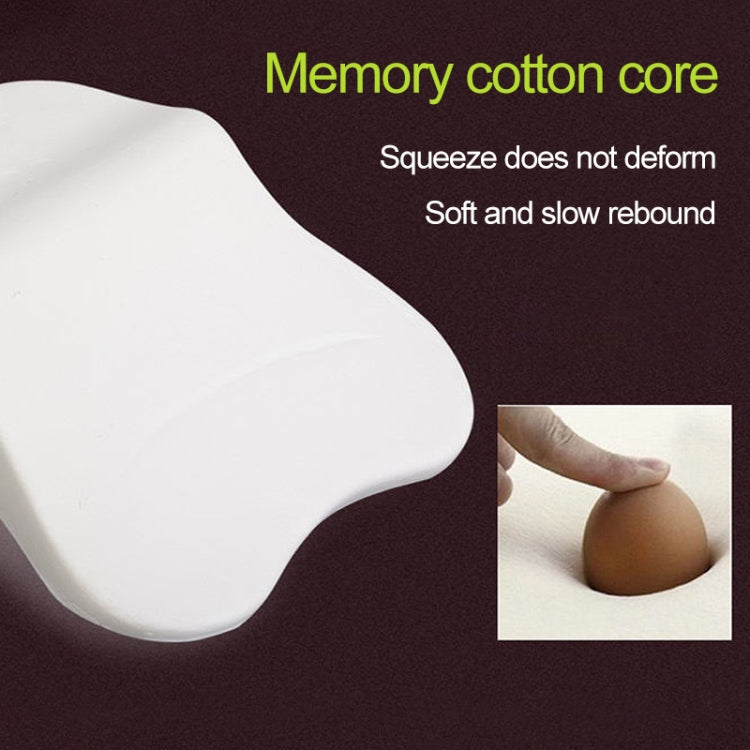 Four Seasons Breathable Memory Foam Car Lumbar Pillow Polyester Pillow (Coffee) - Seat Accessories by PMC Jewellery | Online Shopping South Africa | PMC Jewellery | Buy Now Pay Later Mobicred