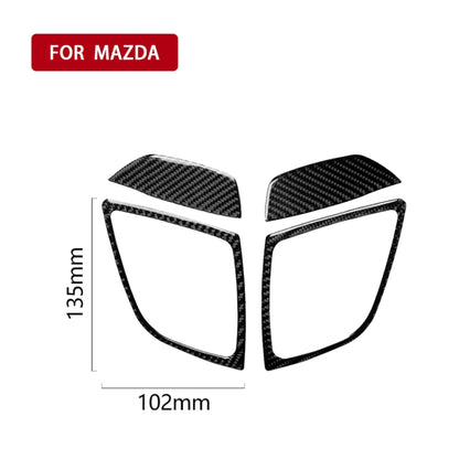 Car Carbon Fiber Right and Left Air Outlet Decorative Sticker for Mazda Axela 2014 / 2017-2018 - Car Interior Mouldings by PMC Jewellery | Online Shopping South Africa | PMC Jewellery | Buy Now Pay Later Mobicred