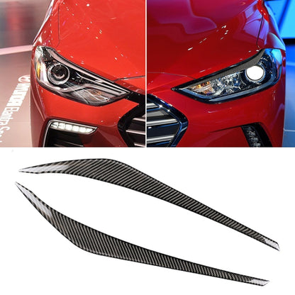 Car Carbon Fiber Light Eyebrow for Hyundai Elantra 2016-2018 - Lamp Decoration by PMC Jewellery | Online Shopping South Africa | PMC Jewellery | Buy Now Pay Later Mobicred