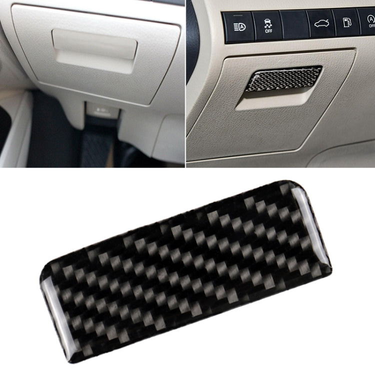 Car Carbon Fiber Main Driving Storage Box Handle Decorative Sticker for Toyota Eighth Generation Camry 2018-2019 - Car Interior Mouldings by PMC Jewellery | Online Shopping South Africa | PMC Jewellery | Buy Now Pay Later Mobicred