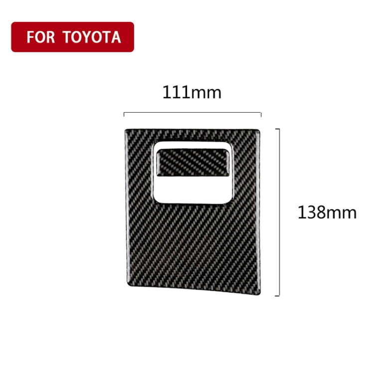 2 in 1 Car Carbon Fiber Main Driving Storage Box Handle Decorative Sticker for Toyota Eighth Generation Camry 2018-2019, Left Drive - Car Interior Mouldings by PMC Jewellery | Online Shopping South Africa | PMC Jewellery | Buy Now Pay Later Mobicred