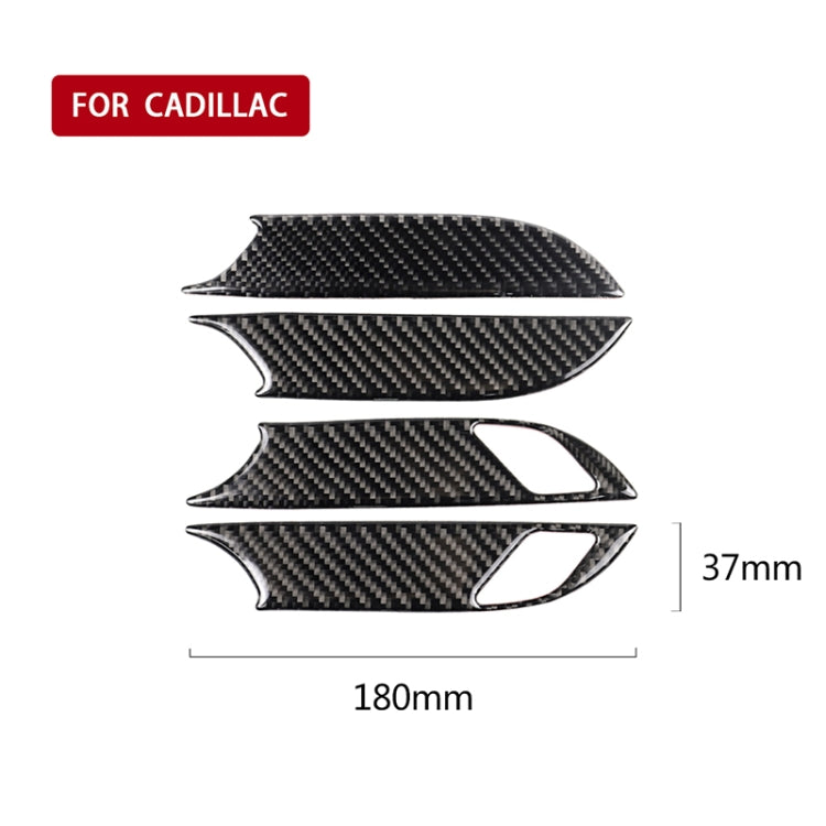 Car Carbon Fiber Door Inner Handle Wrist Panel Decorative Sticker for Cadillac XT5 2016-2017 - Car Interior Mouldings by PMC Jewellery | Online Shopping South Africa | PMC Jewellery | Buy Now Pay Later Mobicred