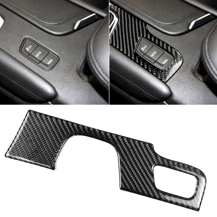 Car Carbon Fiber Gear Position Panel Decorative Sticker for Cadillac XT5 2016-2017, Left Drive - Car Interior Mouldings by PMC Jewellery | Online Shopping South Africa | PMC Jewellery | Buy Now Pay Later Mobicred