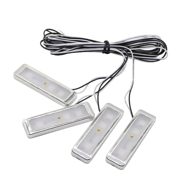 4 PCS Universal Car Colorful LED Inner Handle Light Atmosphere Lights Decorative Lamp DC12V / 0.5W Cable Length: 70cm (Colour) - free shipping - PMC TechLife - Order now!