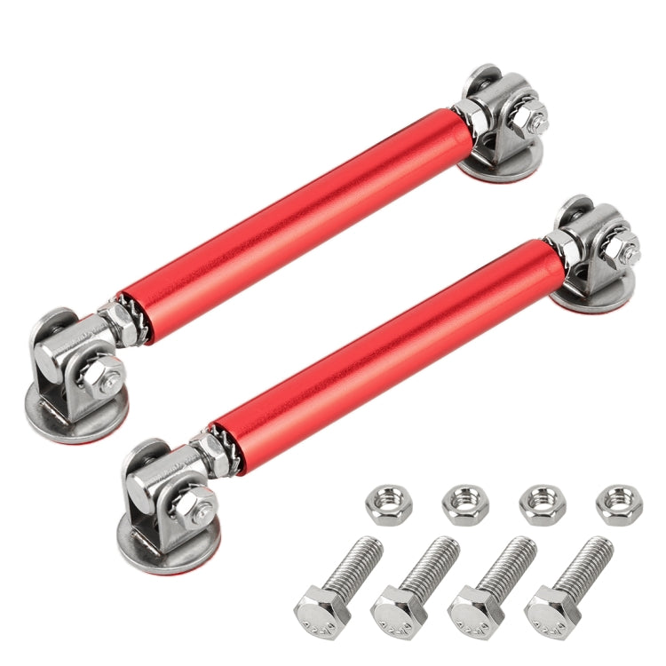 2 PCS Car Modification Adhesive Surrounded Rod Lever Front and Rear Bars Fixed Front Lip Back Shovel, Length: 10cm(Red) - Trunk & Bumper Accessories by PMC TechLife | Online Shopping South Africa | PMC TechLife | Buy Now Pay Later Mobicred