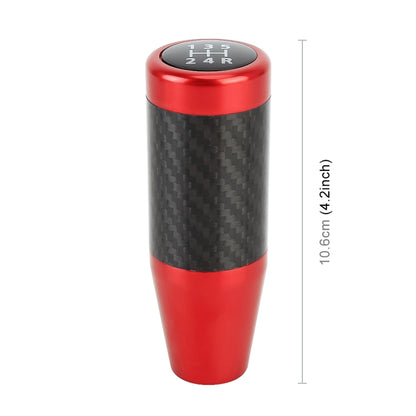 Universal Car Carbon Fiber Pattern Gear Head Gear Shift Knob (Red) - Shift Knob by PMC Jewellery | Online Shopping South Africa | PMC Jewellery | Buy Now Pay Later Mobicred