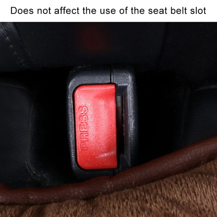 Car Thick Plush Seat Cushion Warmer Cover Winter Seat Mat (Black) - Seat Accessories by PMC TechLife | Online Shopping South Africa | PMC TechLife | Buy Now Pay Later Mobicred