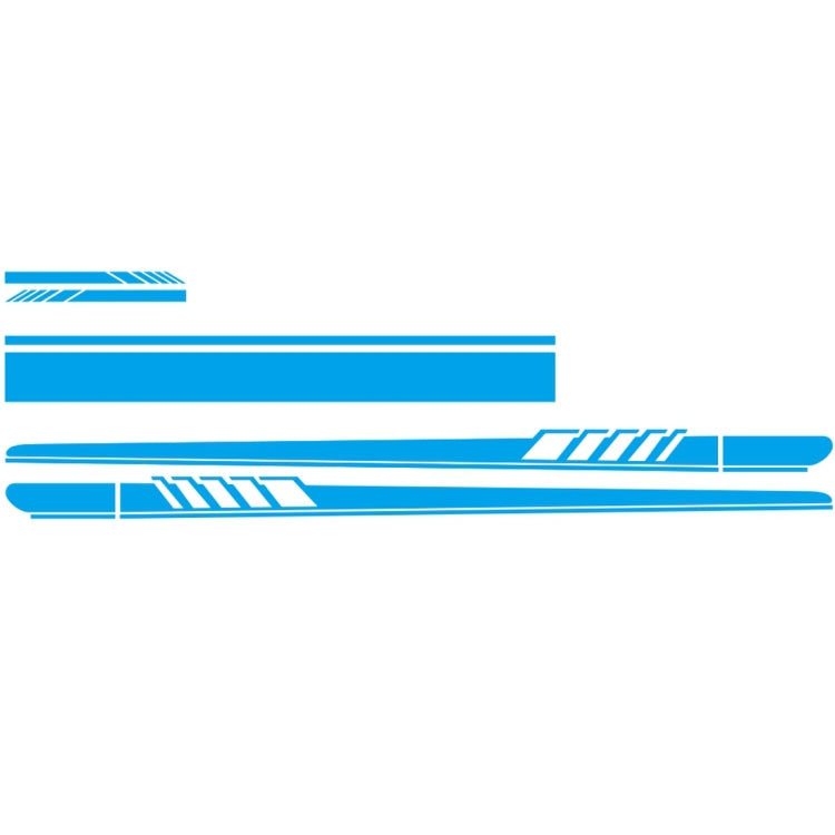 5 in 1 Car Styling Stripe Hood PVC Sticker Auto Decorative Sticker (Blue) - Decorative Sticker by PMC Jewellery | Online Shopping South Africa | PMC Jewellery | Buy Now Pay Later Mobicred